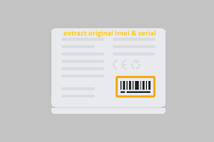 Tecno ,Infinix and iTel extract original imei and serial number from its battery picture